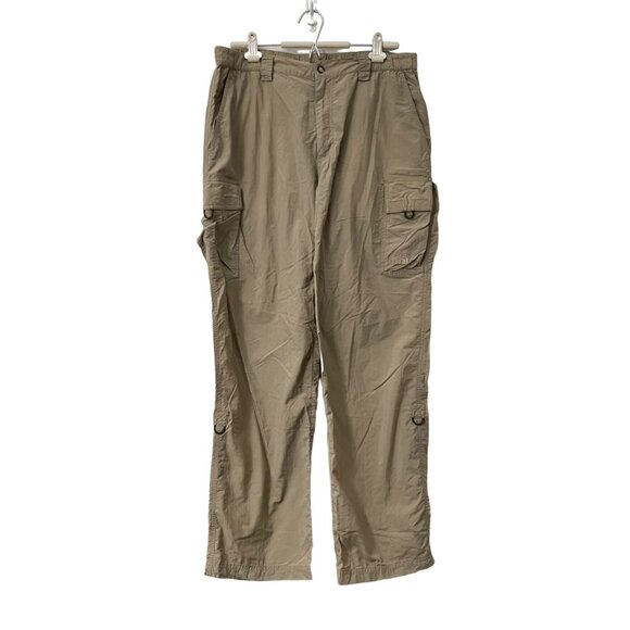 The North Face Tan Nylon Outdoor Hiking Lightweight Cargo Pants Mens Size Large - Picture 1 of 4